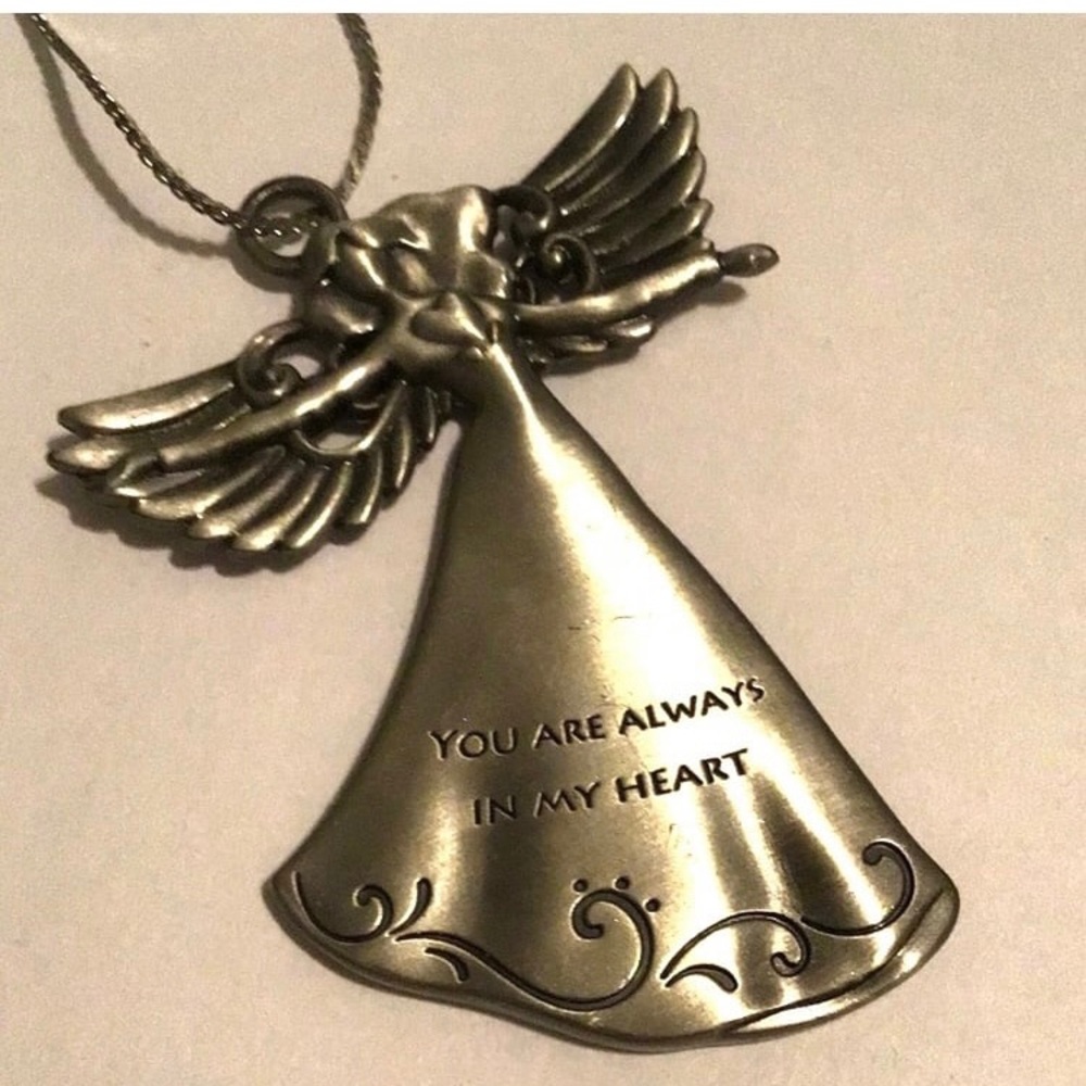 Monet Angel Car Dashboard Mirror Ornament "YOU Are Always In My Heart"